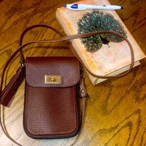 Brown Leather Crossbody Bag